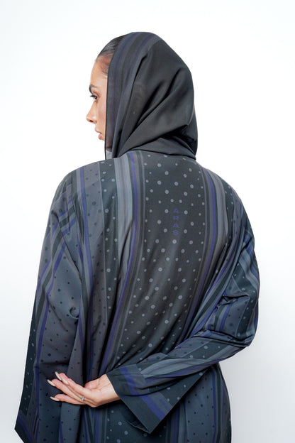 Polka Dots purple gray